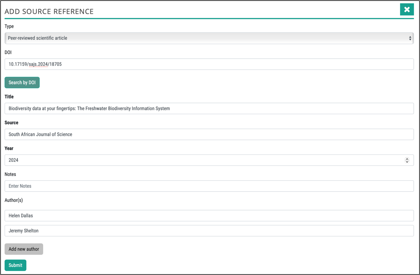 Managing Source References 4
