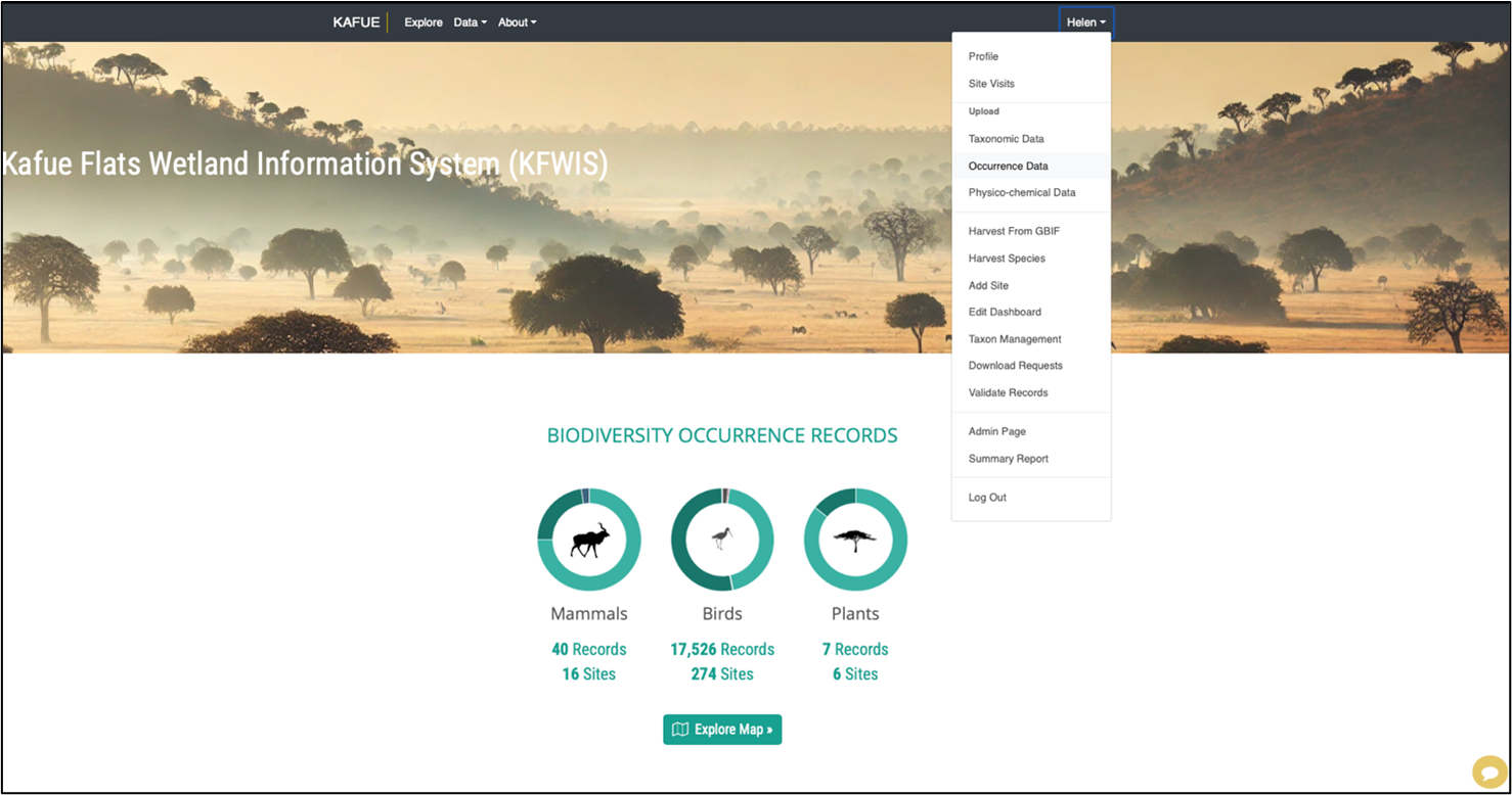 Occurrence Data Uploading 1