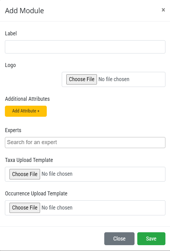 Add a module form