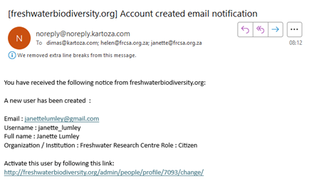 User sign up 4